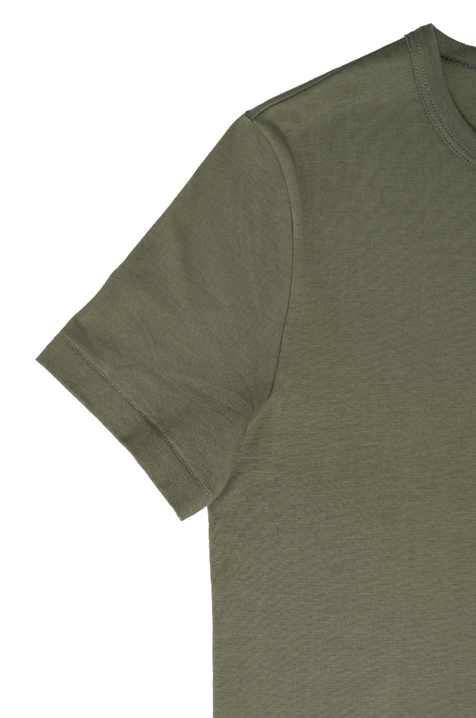 Merz b. Schwanen 2-Thread Heavy Weight T-Shirt - Army Green - 215.40