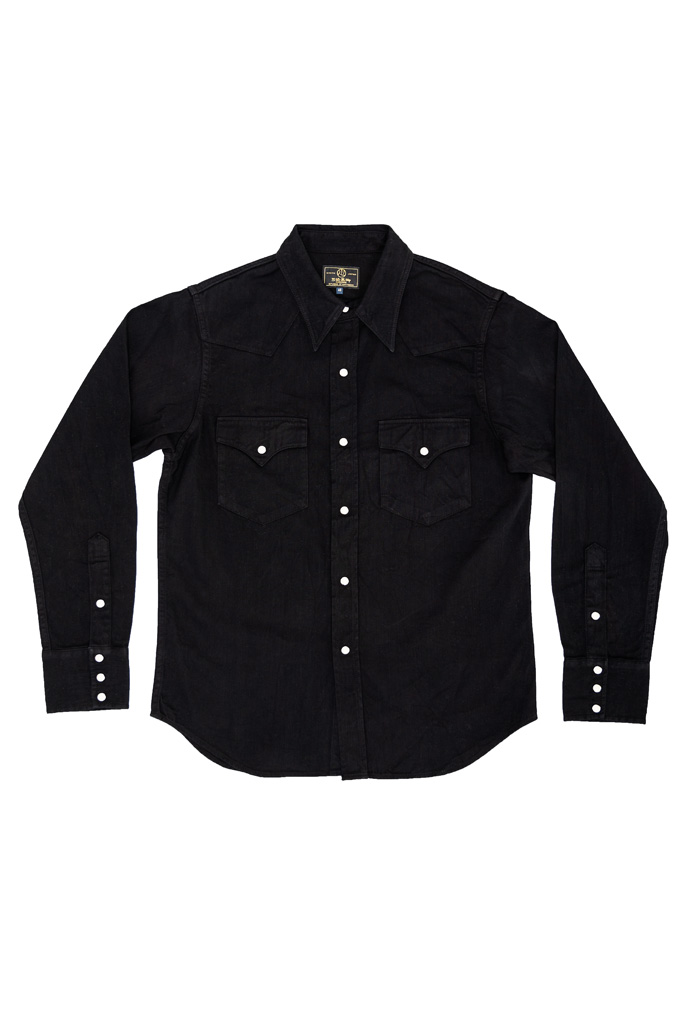 Studio D’Artisan Kurozome “Deepest Black” Snap Buttoned Shirt