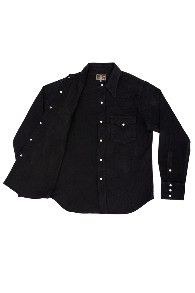 Studio D’Artisan Kurozome “Deepest Black” Snap Buttoned Shirt