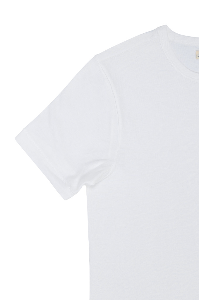 Merz b. Schwanen 2-Thread Heavy Weight T-Shirt - White - 215.01 - Image 3