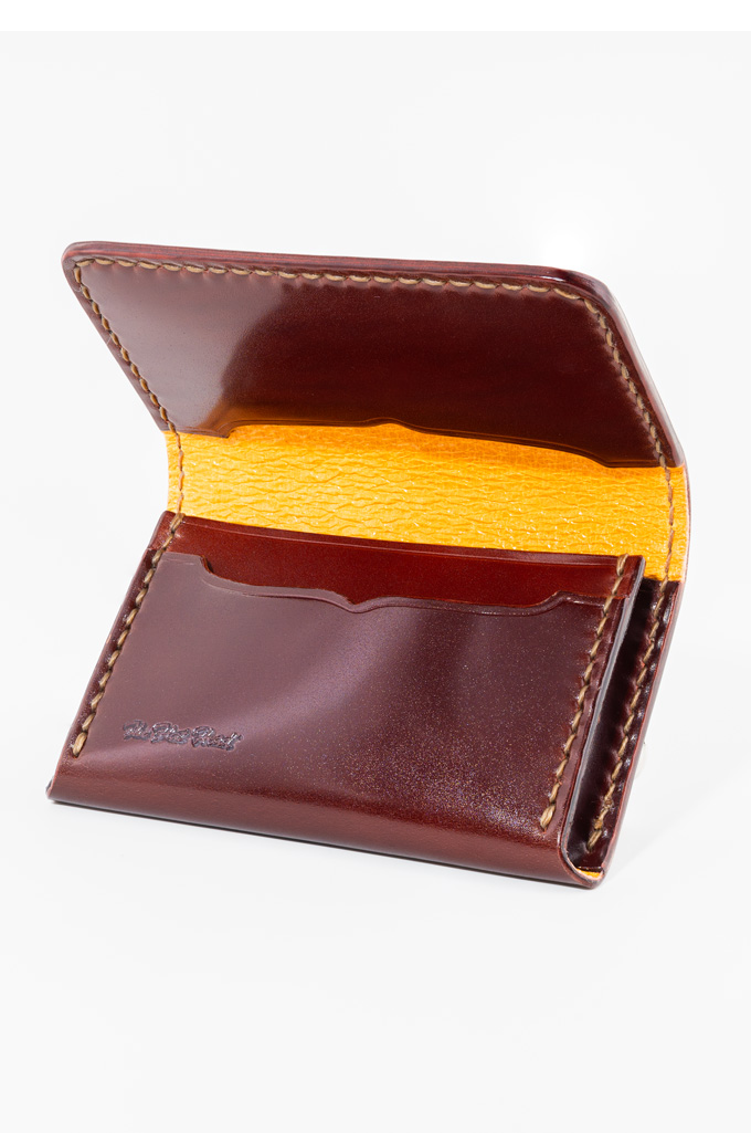 Flat Head Hand-Sewn Cordovan Wallet
