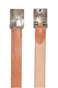 Flat Head Leather Belt - Tan - Image 2