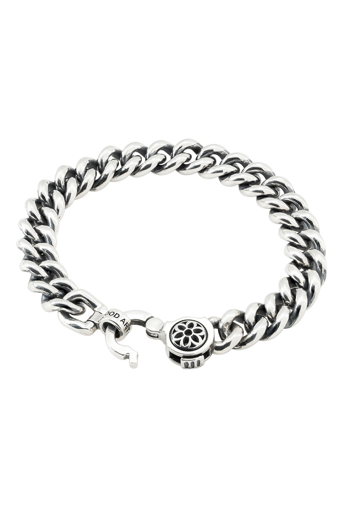 Good Art #6/C Curb Chain Bracelet w/ Rosette Clip