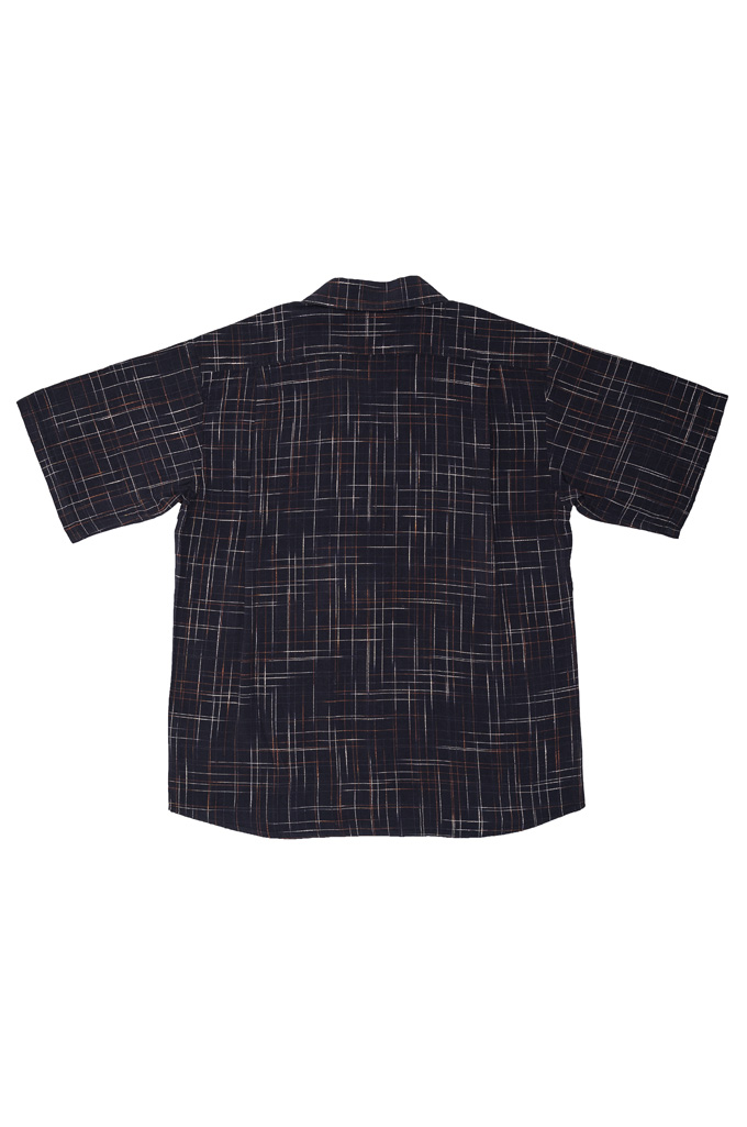 Seuvas Short Sleeve Summer Shirt - Kasuri Black