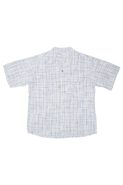 Seuvas Short Sleeve Summer Shirt - Kasuri Light Blue