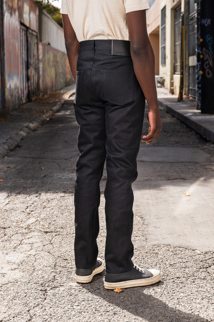 Rick Owens DRKSHDW Detroit Jeans - Made In Japan 16oz Black/Black LUXOR Denim