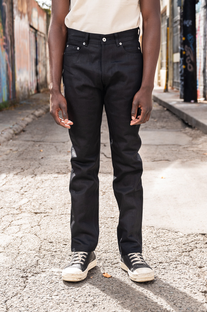 Rick Owens DRKSHDW Detroit Jeans - Made In Japan 16oz Black/Black LUXOR Denim
