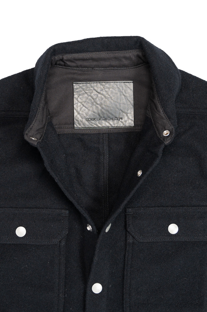 Rick Owens Made in Japan Outershirt - Soft Black Wool