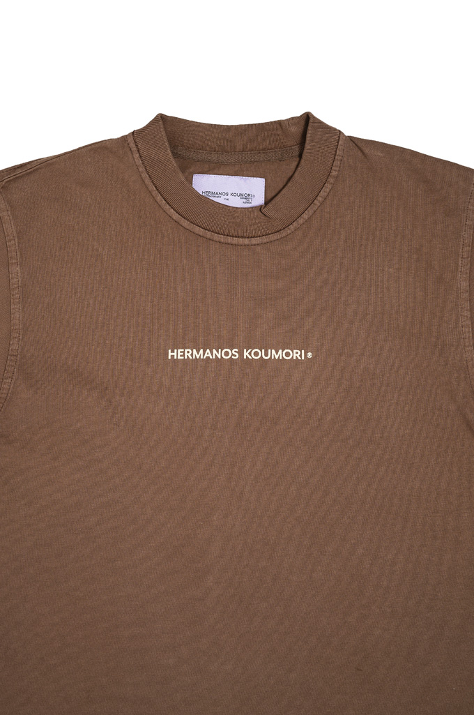 Hermanos Koumori Short Sleeve T-Shirt - Double-Head Brown
