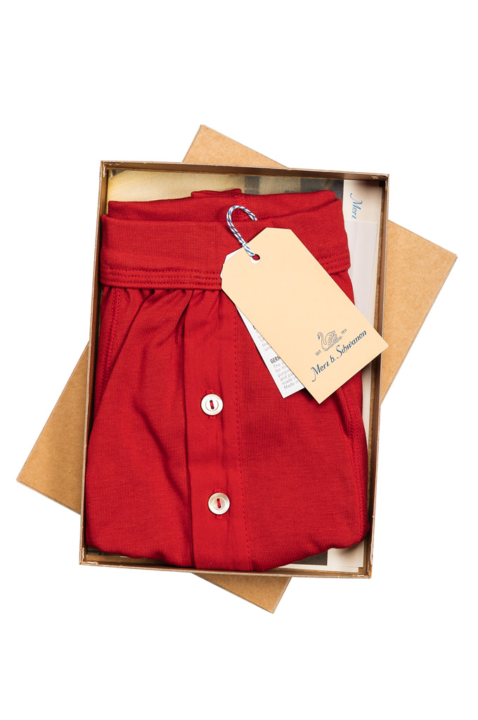 Merz B. Schwanen Loopwheeled Boxer Brief Underwear - Red - 255.31