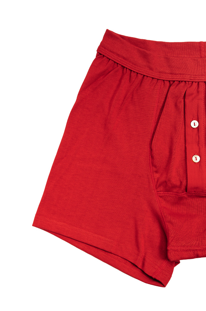 Merz B. Schwanen Loopwheeled Boxer Brief Underwear - Red - 255.31
