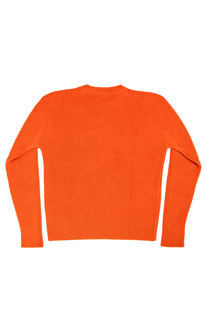 Merz b. Schwanen Merino/Cashmere Ribbed Crewneck Sweater - Rust - LOCC02X.29
