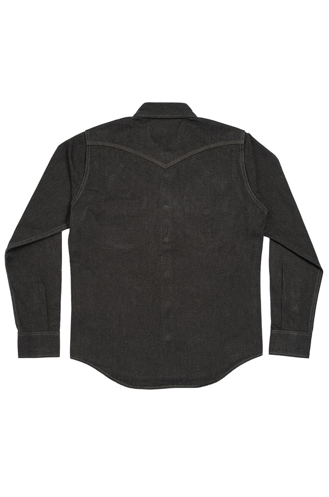 Iron Heart Western Shirt - IHSH-367-BLK - Black 10oz Mock Twist Twill