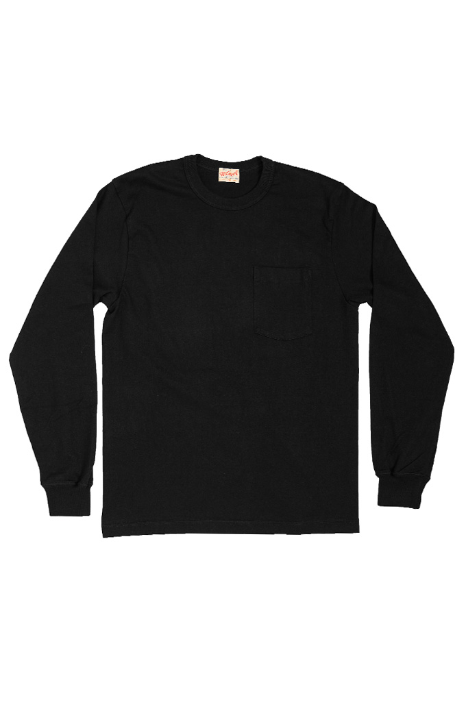 Whitesville Pocket T-Shirt - Long Sleeve Black
