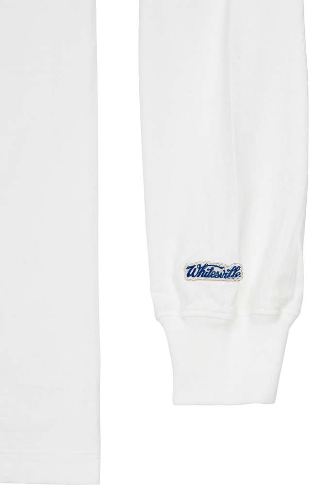 Whitesville Pocket T-Shirt - Long Sleeve White