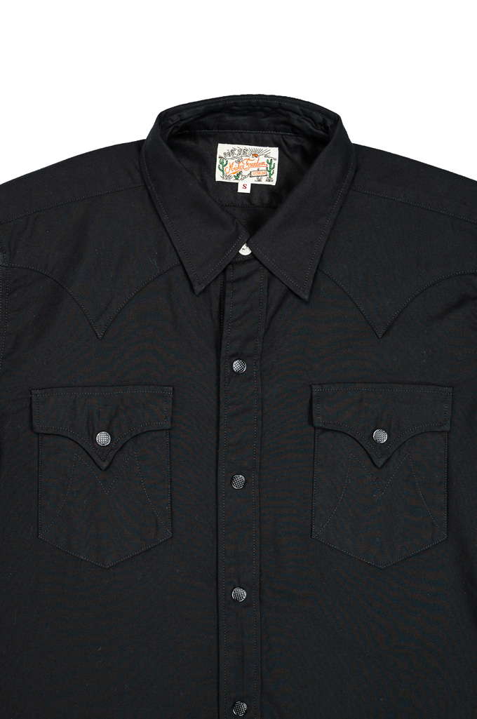 Mister Freedom Dude Rancher Shirt - Black Cotton