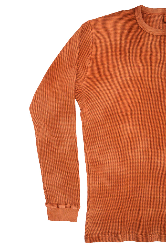 3sixteen x Self Edge Tonality Of Terrain Collection - Long Sleeve Thermal - Red Sand