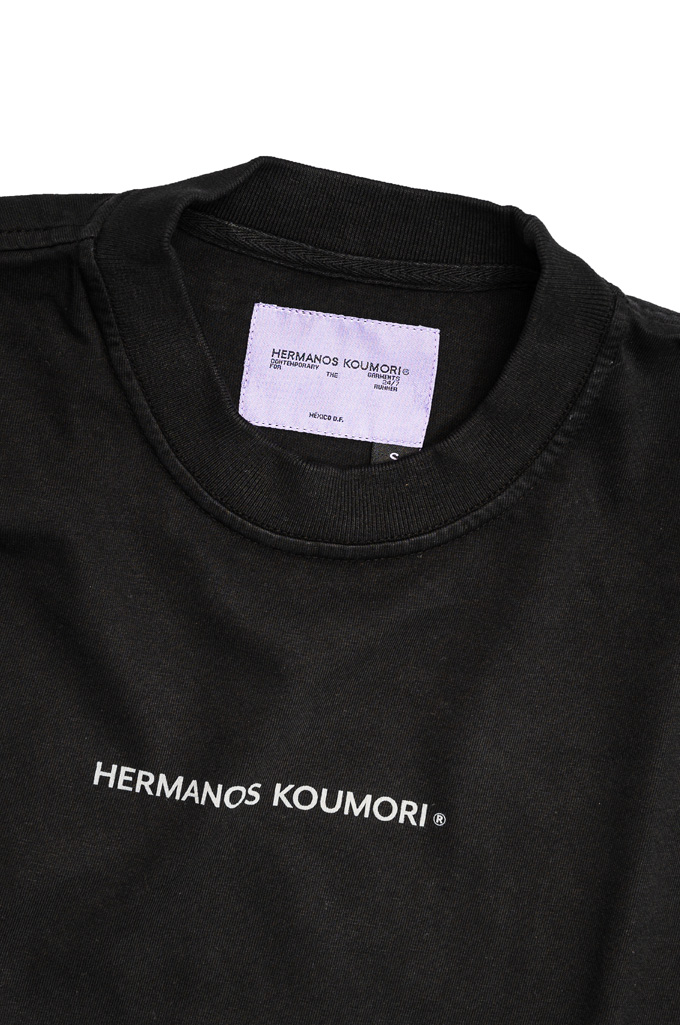 Hermanos Koumori Short Sleeve T-Shirt - Double-Head Black