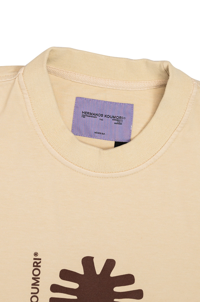 Hermanos Koumori Short Sleeve T-Shirt - Plume Sand
