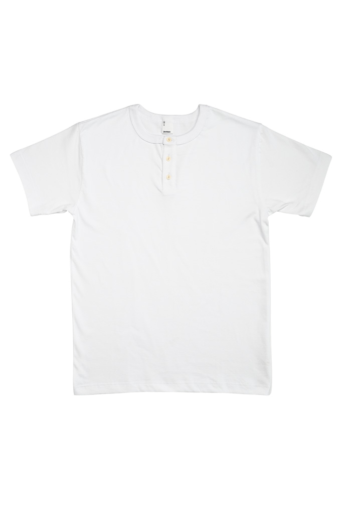 3sixteen Heavyweight Henley T-Shirt - White