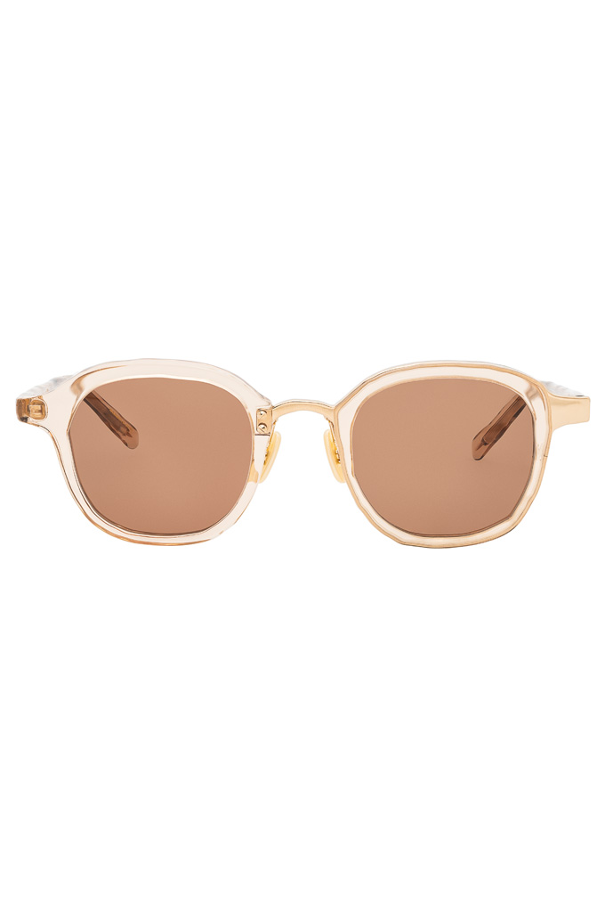 Masahiro Maruyama Titanium Sunglasses - MM-0071 / #2 / Clear Light Brown/Gold