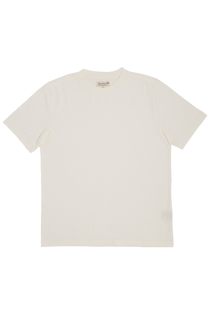 Merz b. Schwanen Cotton x Hemp Blend T-Shirt - White - HPT01.01