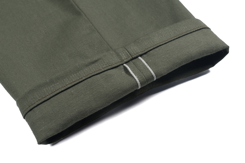 3sixteen Selvedge Chinos - Olive - Image 6