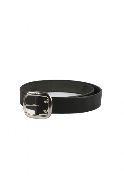 Studio D'Artisan Cowhide Leather Belt - Black