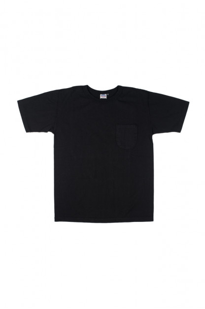 Studio D'Artisan Loopwheeled Pocket T-Shirt - Black