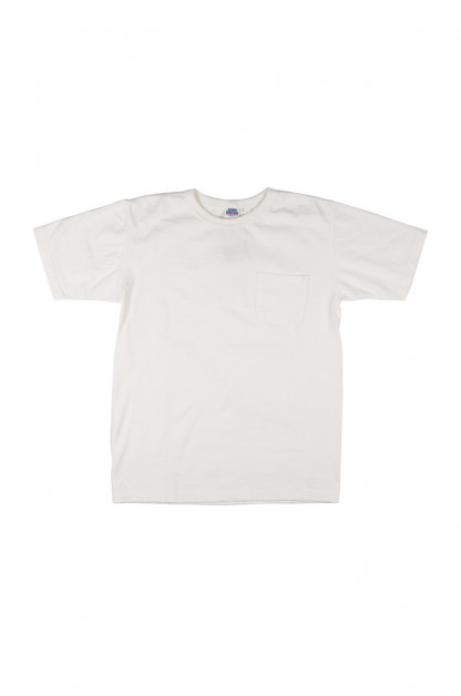 Studio D'Artisan Loopwheeled Pocket T-Shirt - White