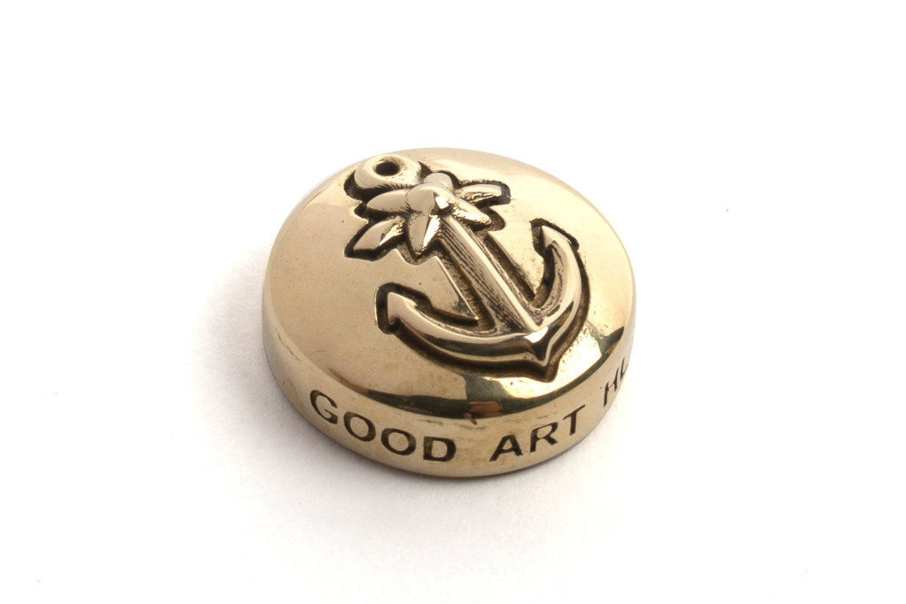 Good Art Brass Snap Button - Anchor