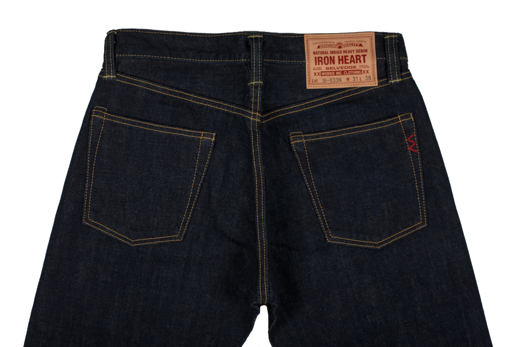 Iron Heart 633N 17oz Natural Indigo Jeans - Straight Tapered - Image 4