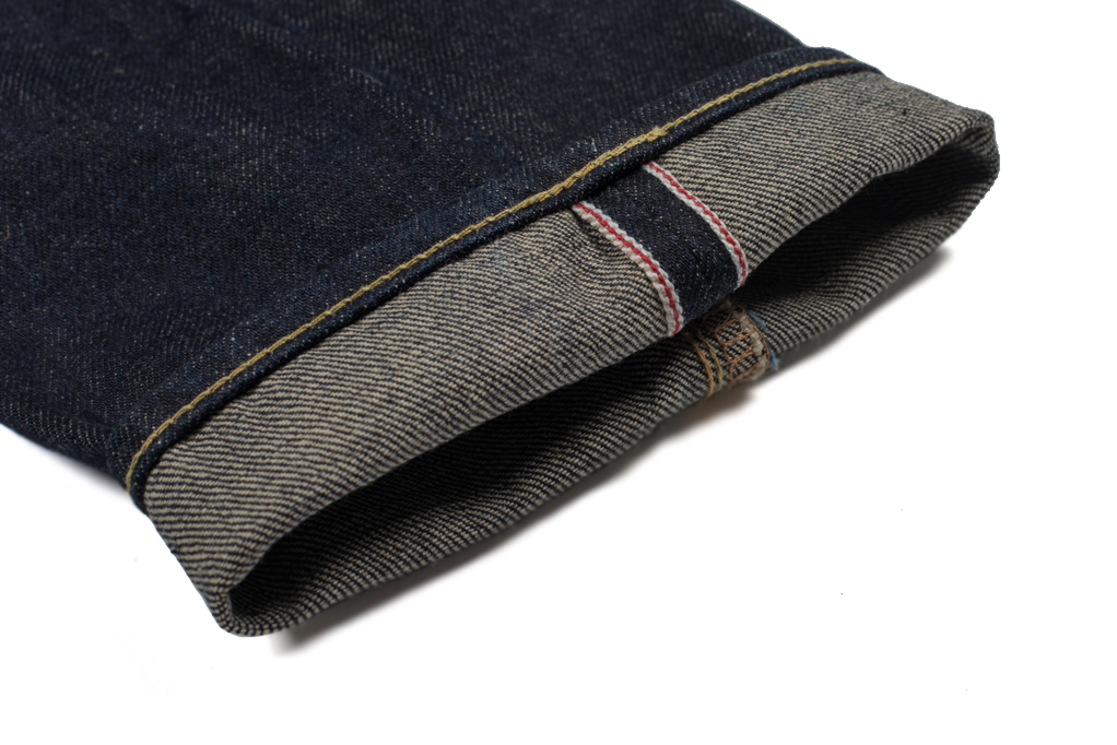 Iron Heart 633N 17oz Natural Indigo Jeans - Straight Tapered