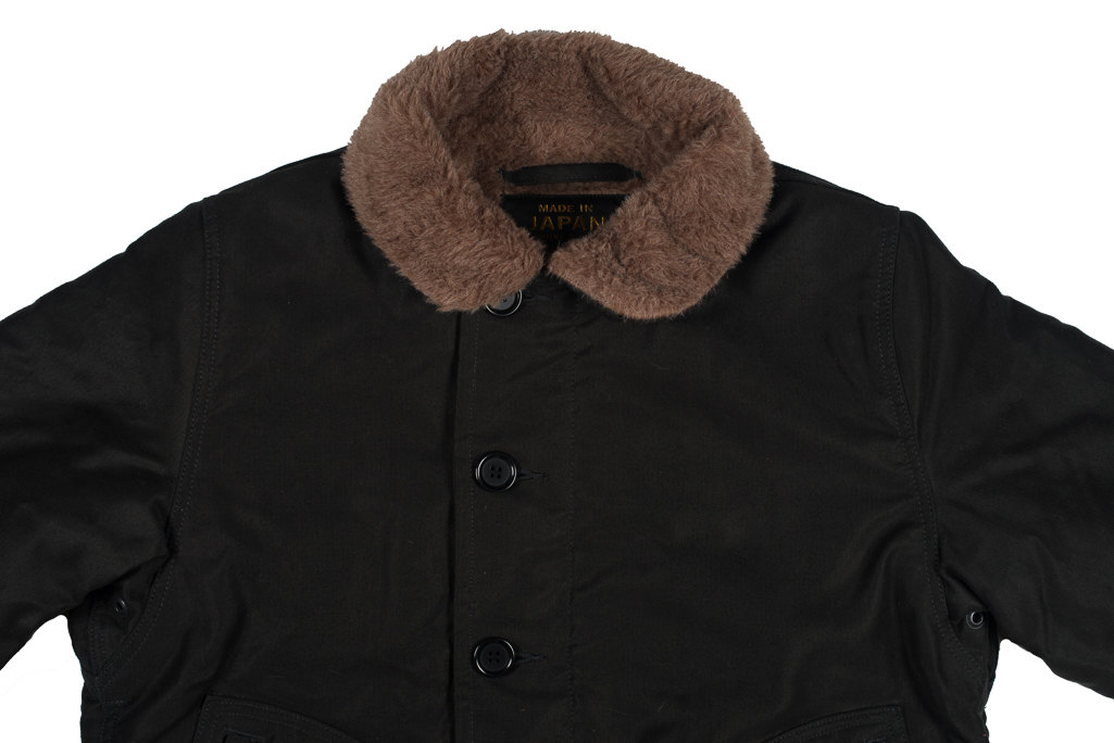 Iron Heart Alpaca-Lined N-1 Deck Jacket - Black - Image 4
