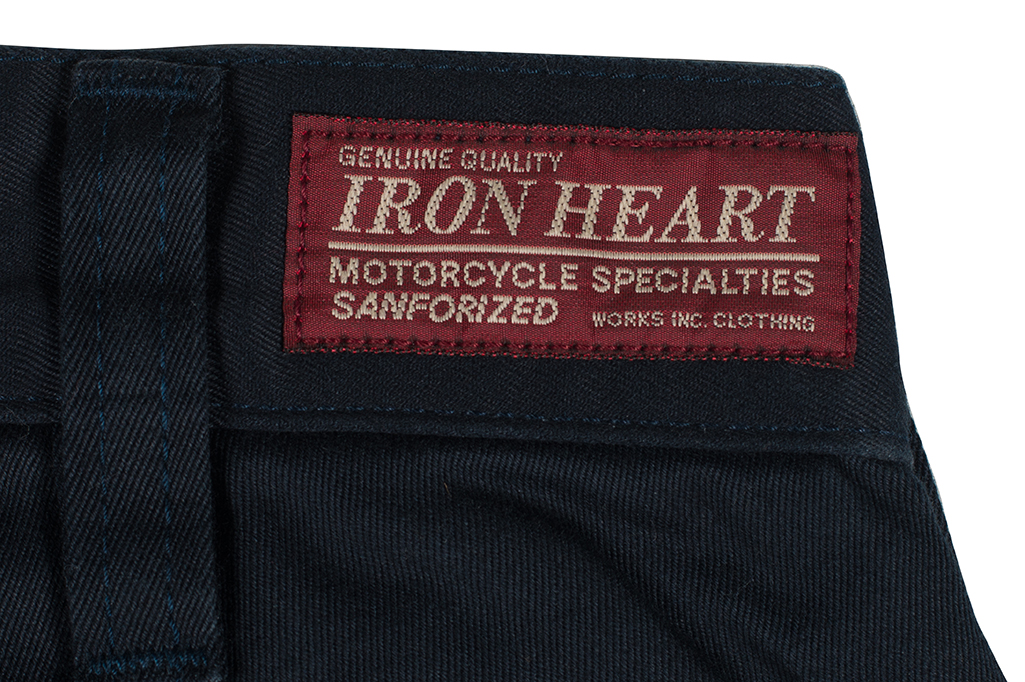 Iron Heart Selvedge Cotton Chinos IH-711 - Navy