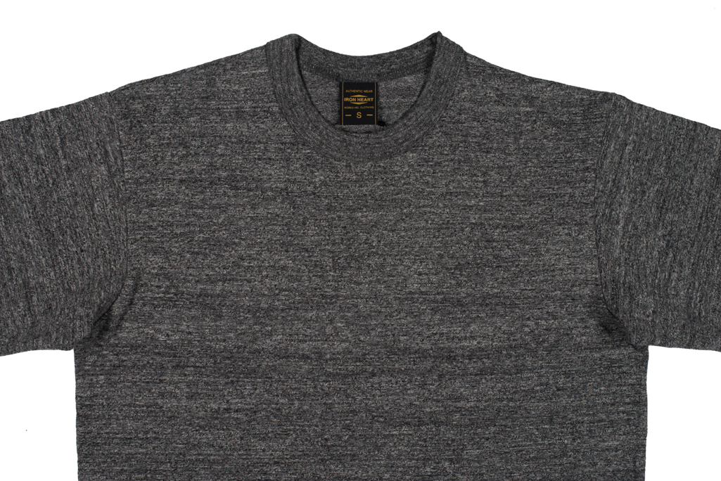 Iron Heart 6.5oz Heavy Loopwheeled T-Shirt - Gray