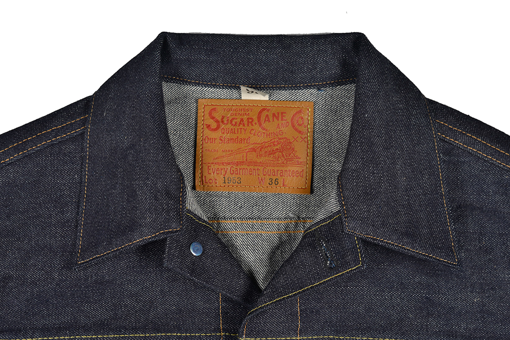 Sugar Cane 1953 Type II Unsanforized Raw Denim Jacket