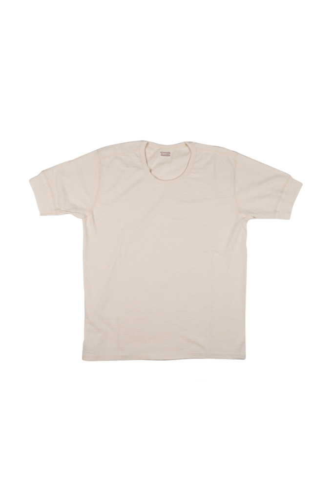 Stevenson Loopwheeled Short Sleeve T-Shirt - Oatmeal
