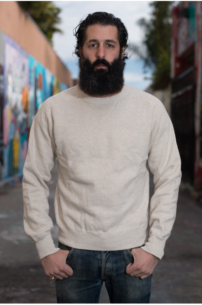 Stevenson Loopwheeled Extra Long Staple Cotton Sweatshirt - Oatmeal