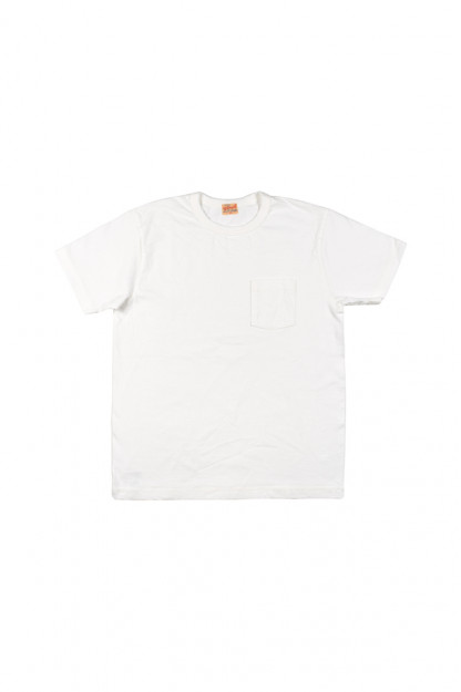Whitesville Japanese Made Heavyweight Pocket T-Shirt - White