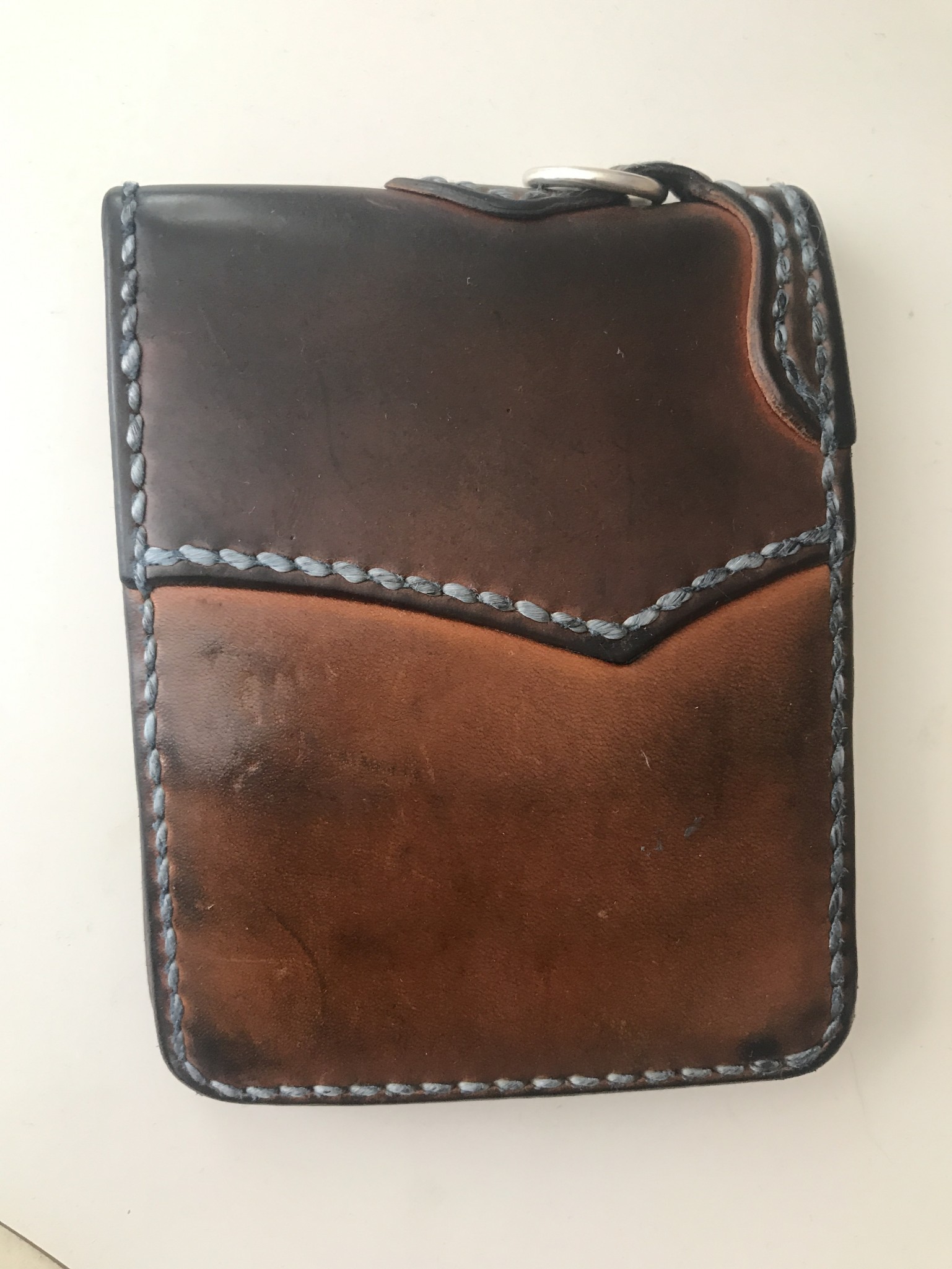 Flat Head Wild Child Leather & Cordovan Wallet - Tan - Image 9