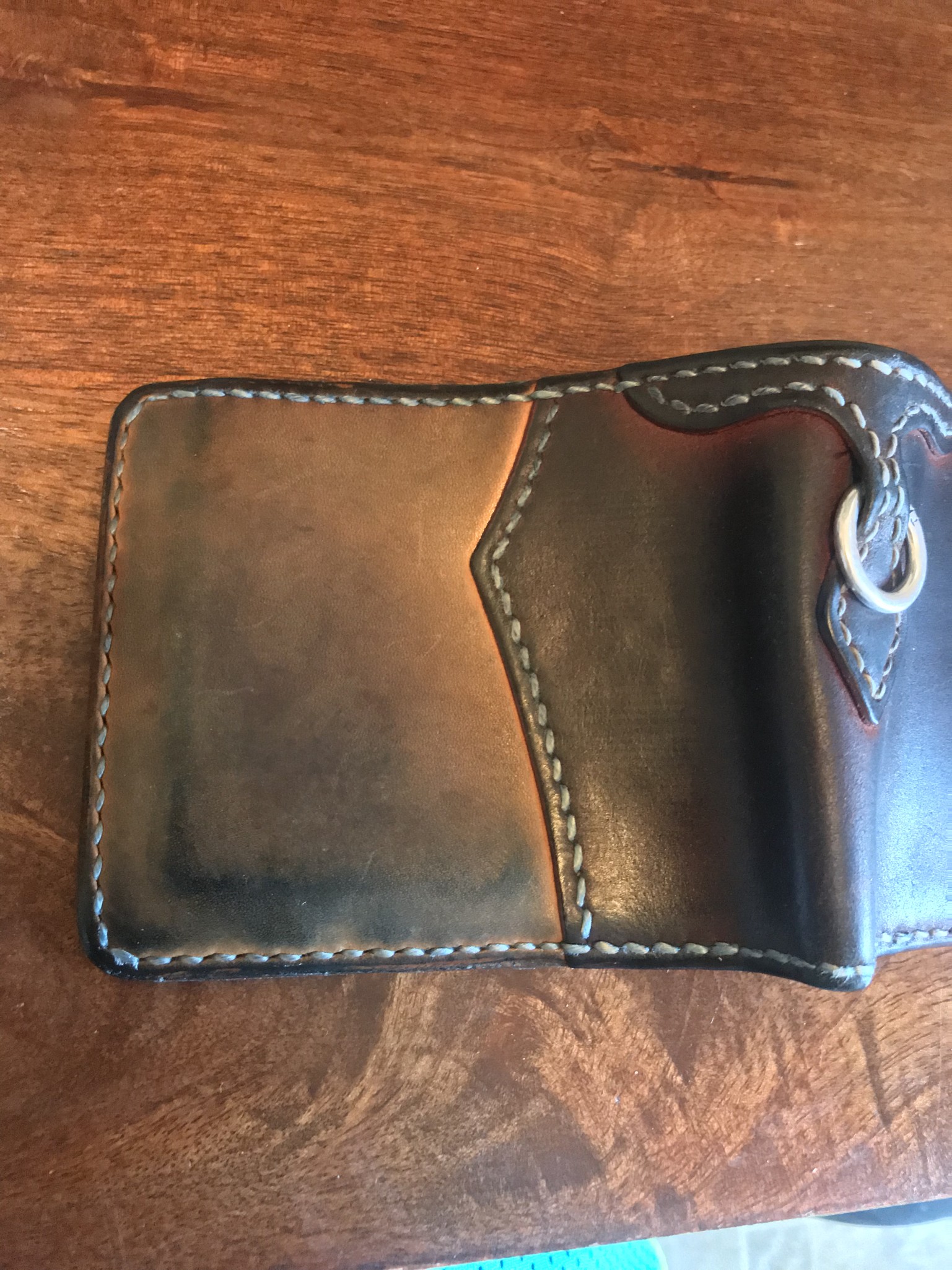 Flat Head Wild Child Leather & Cordovan Wallet - Tan - Image 14