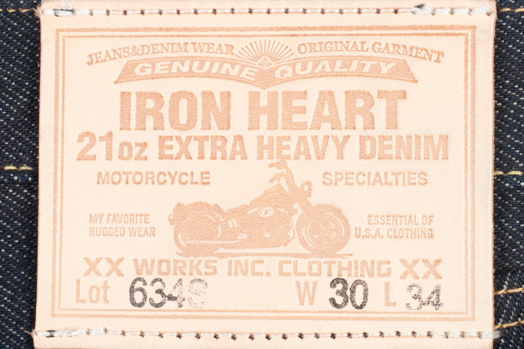 Iron Heart 634s 21oz Indigo Selvedge Jean - Straight Leg