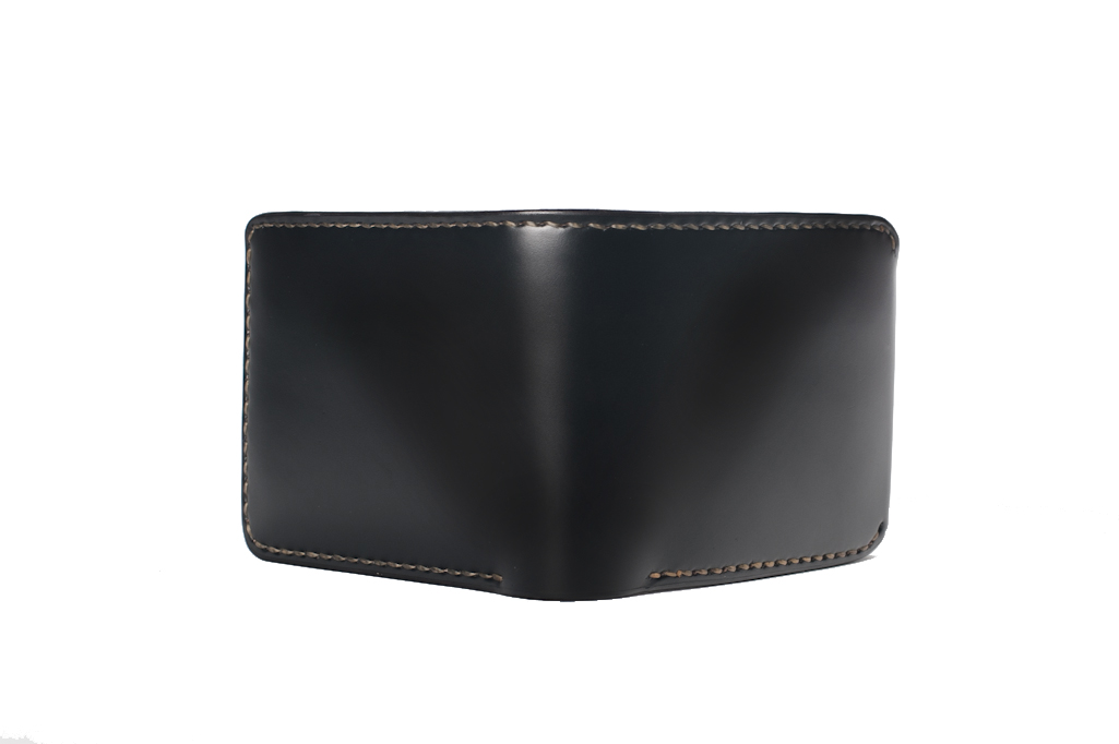 Iron Heart Folding Cordovan Wallet - Black
